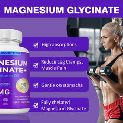 Aelyafle Magnesium Glycinate 1160mg capsules close-up highlighting soft gel capsules