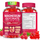 AEQNJV Magnesium Glycinate Gummies bottle front for daily sugar-free wellness.