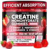 AEQNJV Creatine Gummies bottle front view for daily training energy support.