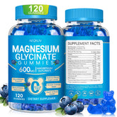 AEQNJV Magnesium Glycinate Gummies jar front for convenient calm support.