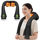 AERLANG cordless shiatsu neck massager wearable design offers hands-free relaxation