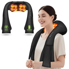 AERLANG cordless shiatsu neck massager wearable design offers hands-free relaxation