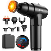 AERLANG massage gun with heated head for targeted relaxation and warmth.