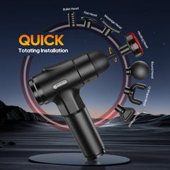 AERLANG massage gun operating quietly for discreet use at home or office.