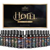 Aeshory hotel diffuser oils set packaging box for premium home aromatherapy.