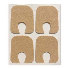 Aetna adhesive callus pad bottom view cushions pressure on the sole.