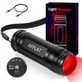 AFFLAT Red Light Therapy Flashlight front view for portable skin and joint care