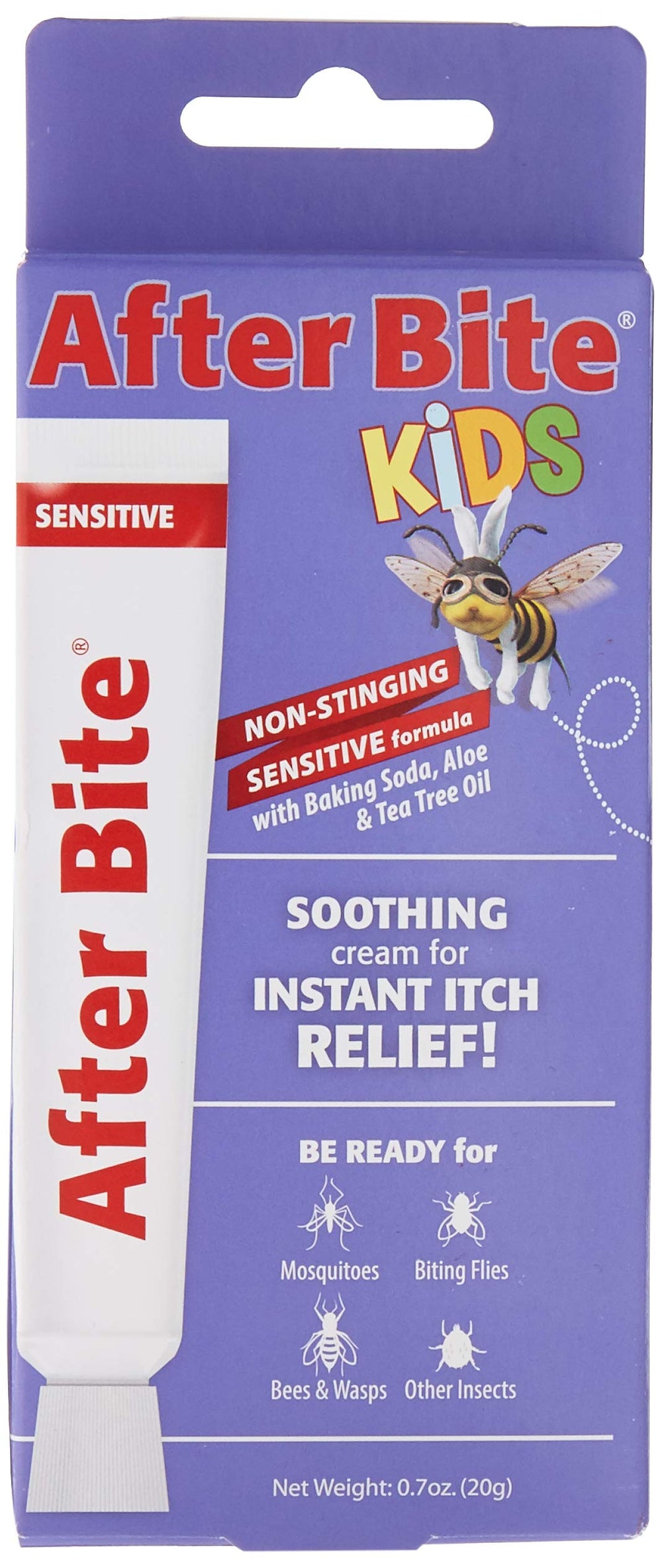 After Bite itch relief ointment front view showing compact 0.7 oz tube for quick care.