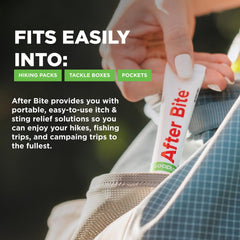 After Bite Outdoor Formula applicator-cap enables precise spot treatment.