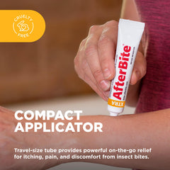 After Bite Xtra Formula gel tube cap displayed, easy to apply on bites.