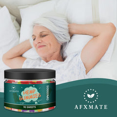 AFXMATE hemp gummies fruit flavor pack with vibrant colors