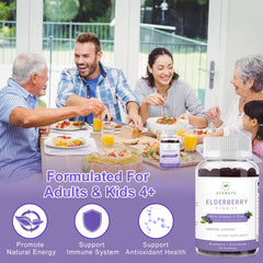 AFXMATE Sambucus Elderberry Gummies 60-count bottle emphasizes value and 2-pack supply.
