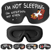 Aganmi funny 3D eye mask with 3D contour for zero pressure and darkness.