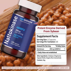 AgeImmune nattokinase derived from Japanese natto fermentation for trusted enzyme sourcing