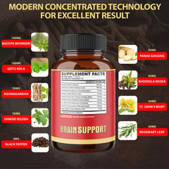 agobi brain support capsules closeup highlights plant-based capsules for clean, vegan-friendly supplementation.