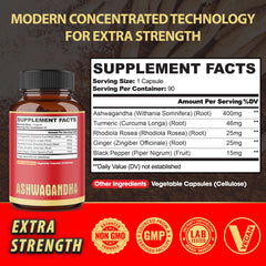 Agobi Ashwagandha capsules closeup highlighting vegan ingredients.