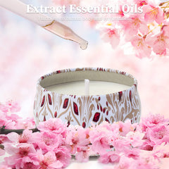 AGOL Candles side-by-side jars showcasing Cherry and Vanilla scent
