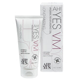 AH! YES VM bottle front view showing compact packaging for quick moisture relief.