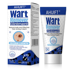 AHUIFT Fast Action Wart Remover bottle demonstrates maximum-strength wart care for quick results.
