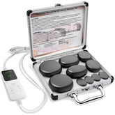 AICNLY basalt hot stones set front view for spa relaxation and tension relief