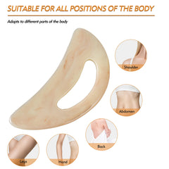 AICNLY gua sha grande de resina para abdomen, facilita movilidad y confort.