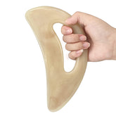AICNLY gua sha grande de resina para la cara, masaje suave y relajante.