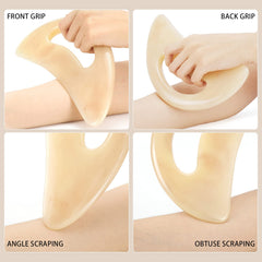 AICNLY gua sha grande de resina para cintura, ayuda a la circulación y tono.