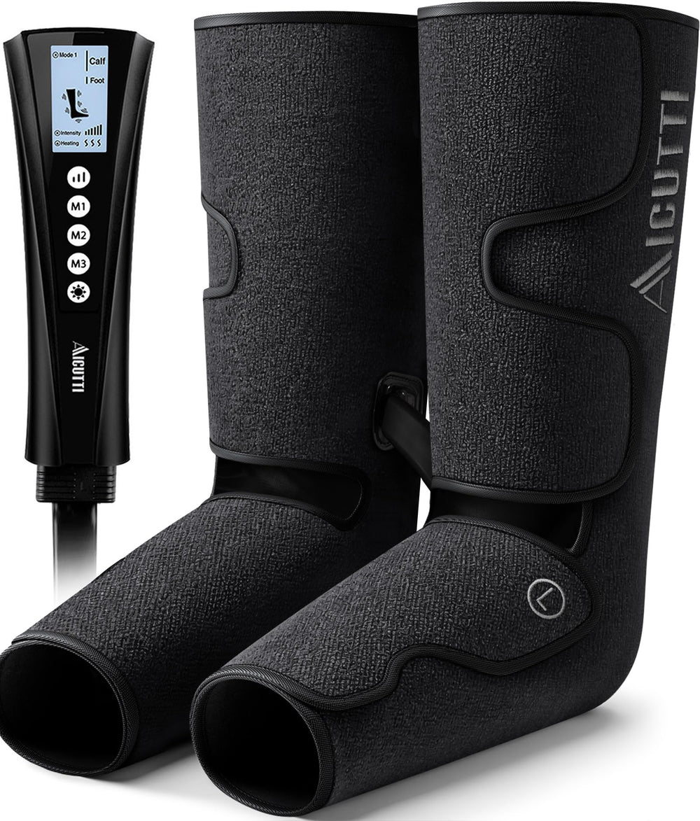 AICUTTI professional leg massager with heat in use for soothing leg relief.