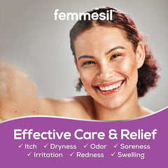 Aidance Femmesil cream-application-closeup demonstrating gentle relief of vaginal irritation.