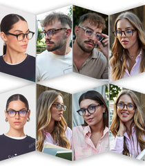 AIEYEZO retro blue light glasses tortoise square frame side view showing durable design