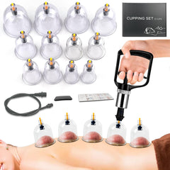 AIKOTOO Cupping Kit back massage cups delivering targeted muscle relaxation.