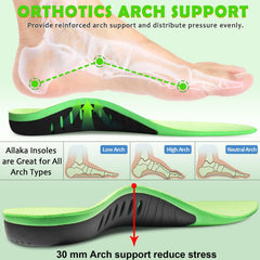 Ailaka Kids arch-support insole with deep heel cup stabilizes during active days