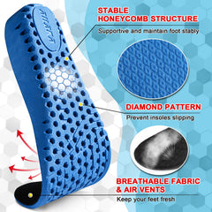 Odorless velvet forefoot vents keep feet fresh throughout the day