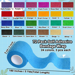 ailixinda bandage wrap showing 24 color options for versatile care.