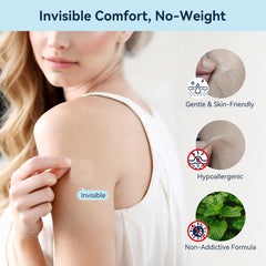 Aimsumy patch worn invisibly under clothing during workouts