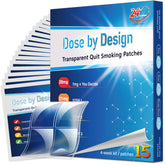 Aimsumy nicotine patch applied to skin for discreet quitting