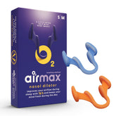 Air Max nasal dilators small size for a comfortable, personalized fit.