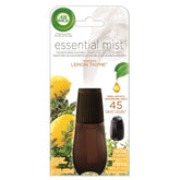 Air Wick Essential Mist Lemon Thyme refill ready to use for easy fragrance setup.
