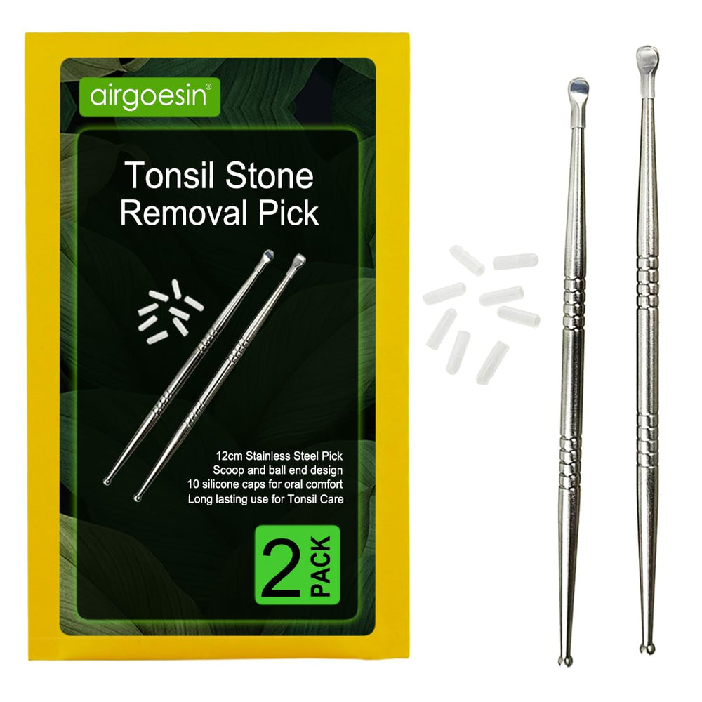 Airgoesin tonsil stone removal tool kit for precise extraction and hygienic use.
