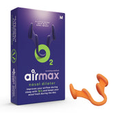 Air Max nasal dilator medium orange front view illustrates compact nasal design