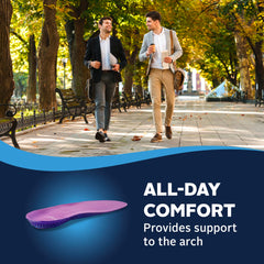 Airplus Gel Orthotic 3/4 Length ball-of-foot cushion relieves pressure.