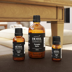 Close-up of Air-Scent Pumpkin Spice oil, IFRA-compliant fragrance for safe home scenting.