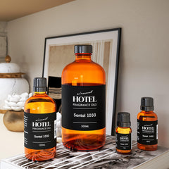 Air-Scent Santal with floral-leather iris notes for ambience.