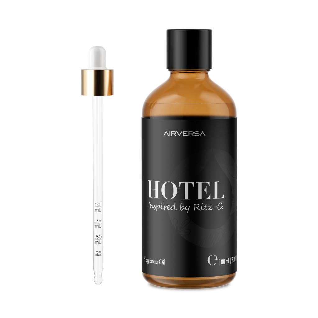 Airversa Ritz-inspired diffuser oil bottle for luxurious room aromas.