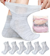 Aisesine diabetic ankle socks close-up showing non-binding stretch for sensitive ankles.