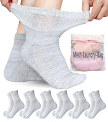 Aisesine diabetic ankle socks close-up showing non-binding stretch for sensitive ankles.