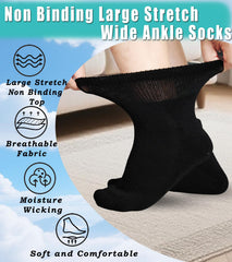 Aisesine diabetic socks swollen ankle fit supports sensitive feet