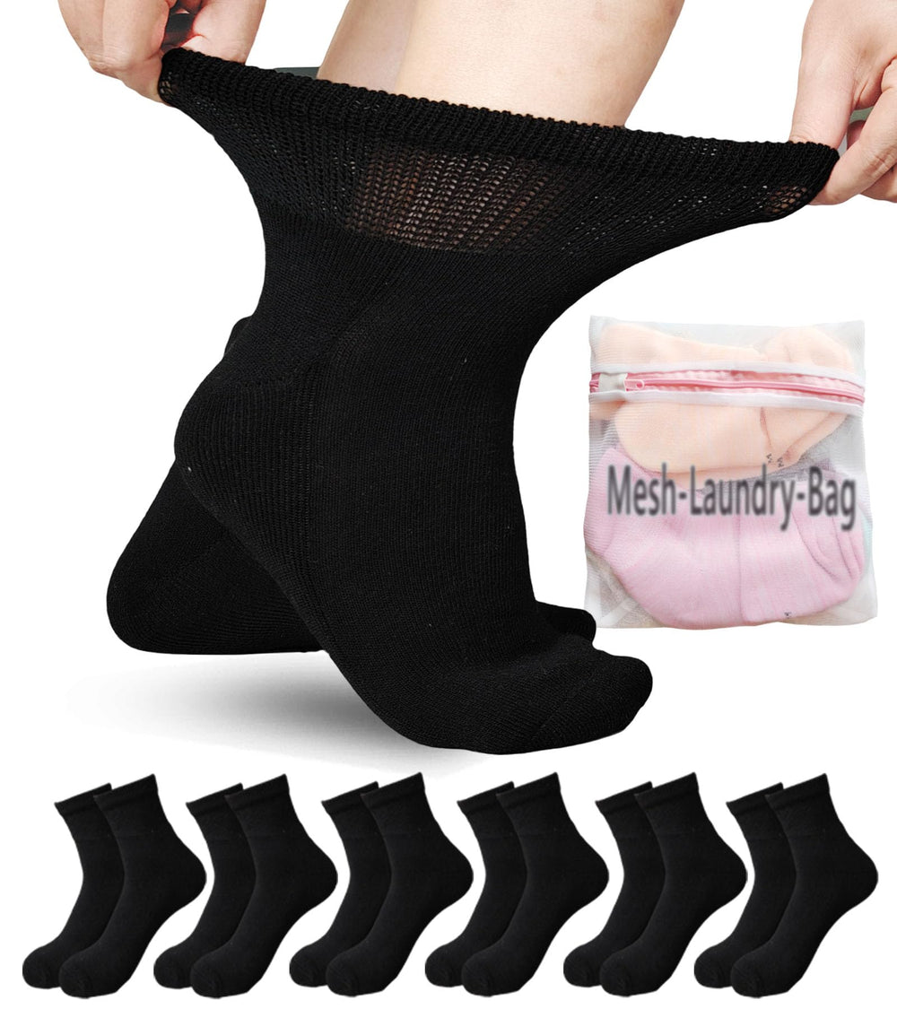 Aisesine diabetic wide ankle socks with mesh top offer breathable comfort for daily wear