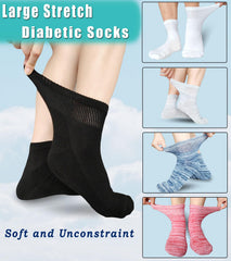 Aisesine socks feature cushioned feet to reduce friction during walking and standing.