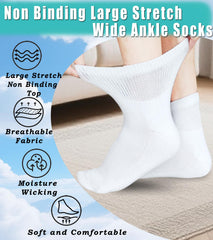 Aisesine diabetic socks offer easy-on, easy-off design with non-binding compression for sensitive feet.